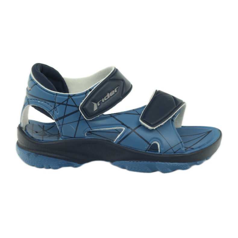 Sandali blu Scarpe da bambino Rider velcro blu navy
