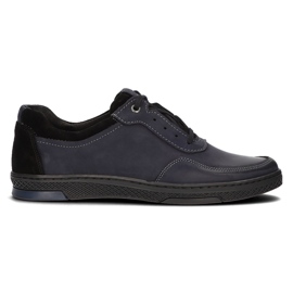 Scarpa in pelle Filippo 918 blu navy
