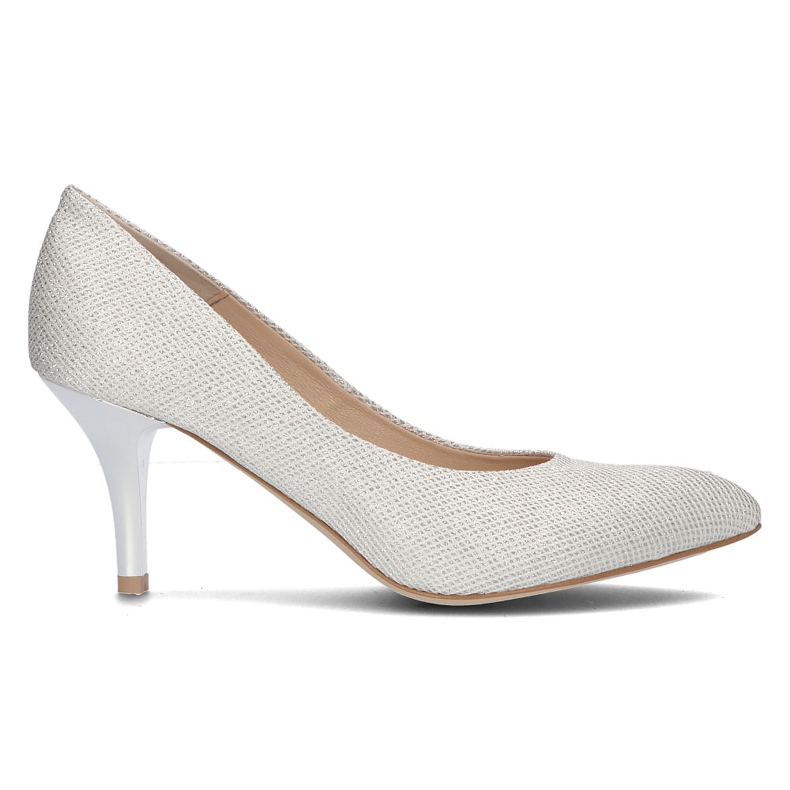 Décolleté in pelle Filippo 2108 argento d'argento