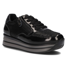 Sneakers in pelle Filippo DP3152/21 Bk Nero