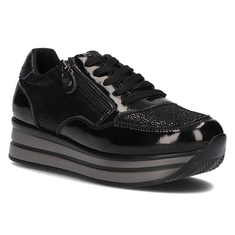 Sneakers in pelle Filippo DP3152/21 Bk Nero