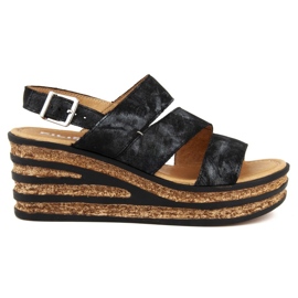 Filippo 513 Sandali Czarny Mazan nero