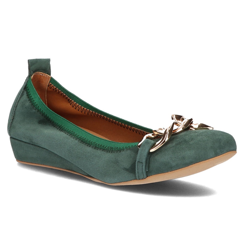 Ballerine Filippo 894 in pelle verde