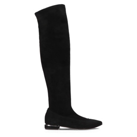 Stivale Filippo 435 in camoscio nero
