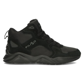 Trekking in pelle Filippo MTR3089 / 21 Bk nero