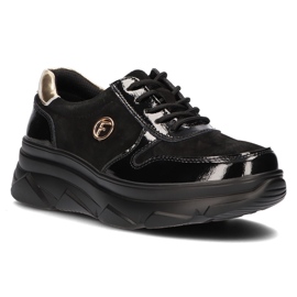 Sneakers in pelle Filippo DP3185/22 Bk nere nero