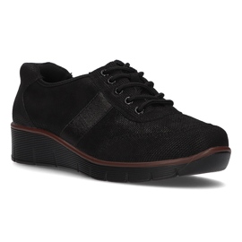Scarpa in pelle Filippo DP028/22 Bk nera nero