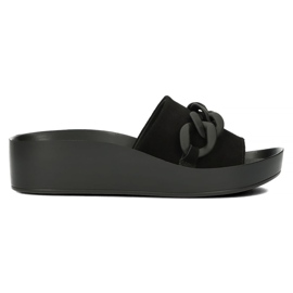 Ciabatte in pelle Filippo DK3593/22 Bk nere nero