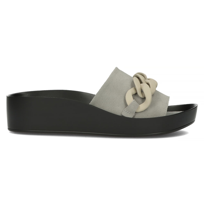 Ciabatte in pelle Filippo DK3593/22 Gr grigie grigio