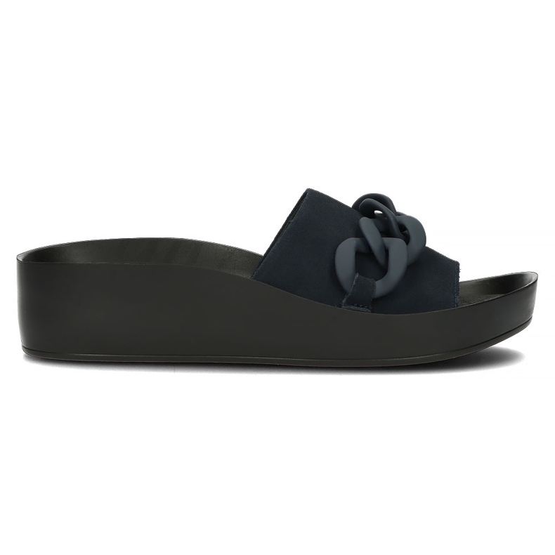 Ciabatte in pelle Filippo DK3593/22 Nv blu navy