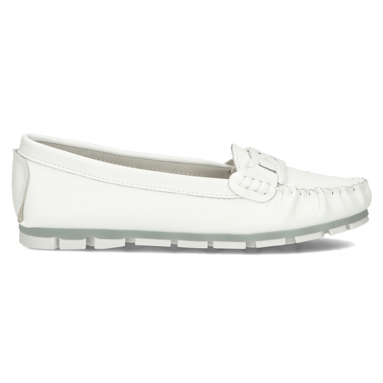 Mocassini in pelle Filippo DP3629/22 Wh bianco bianca