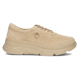 Sneakers in pelle Filippo DP2138/22 Be Be beige