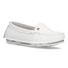 Mocassini in pelle Filippo DP2037/22 Wh bianco bianca