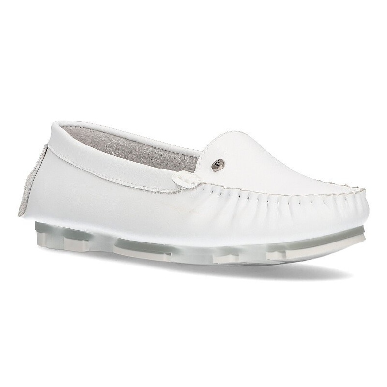 Mocassini in pelle Filippo DP2037/22 Wh bianco bianca