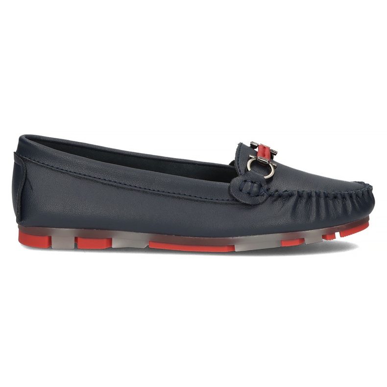 Mocassini in pelle Filippo DP3613/22 Nv Rd blu navy
