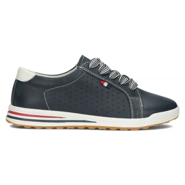 Scarpa in pelle Filippo DP3509/22 Nv blu navy