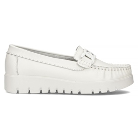 Mocassini in pelle Filippo DP3334/22 Wh bianco