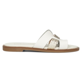 Ciabatte Filippo LH-305 in pelle bianche bianco