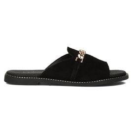 Ciabatte Filippo LH-190 in pelle nere nero