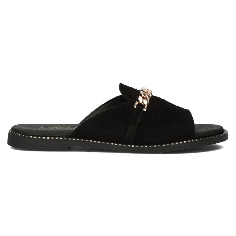 Ciabatte Filippo LH-190 in pelle nere nero