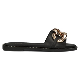 Ciabatte Filippo LH-180 in pelle nere nero