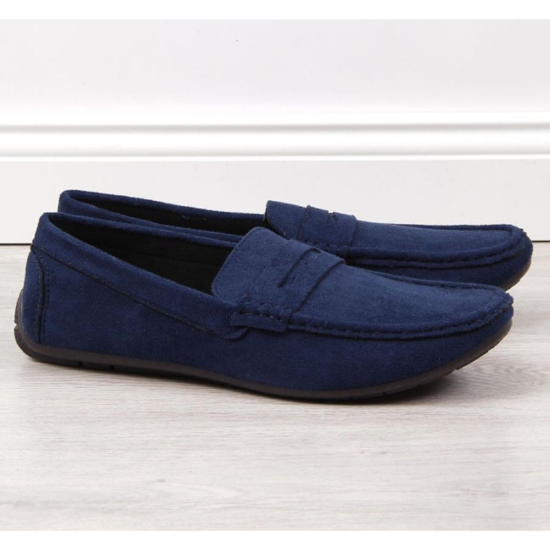 Mocassini slip on M EVE340B blu navy