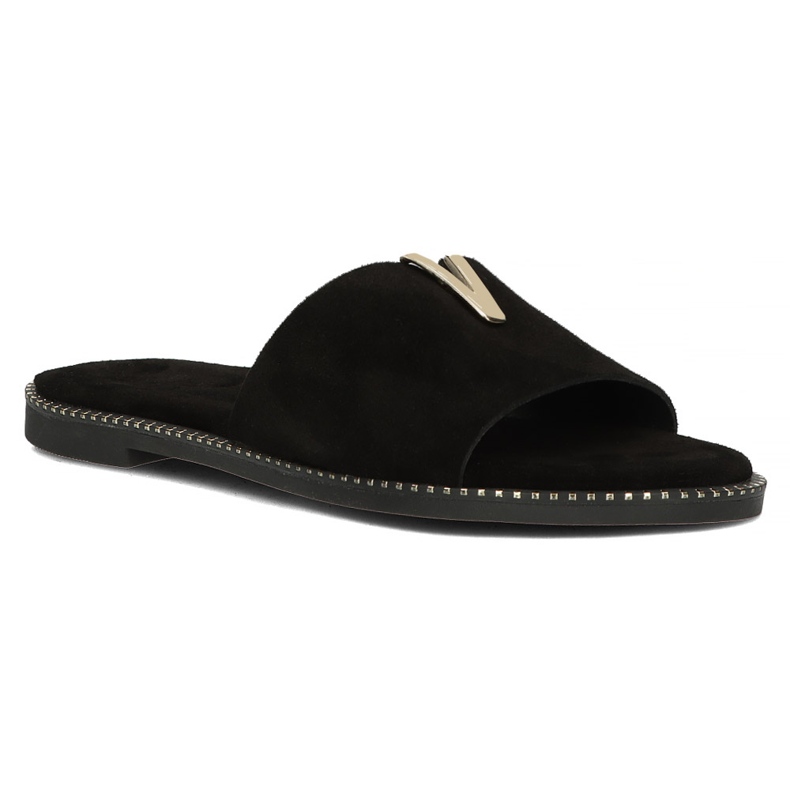 Ciabatte Filippo LH-200 in pelle nere nero