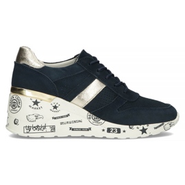 Sneakers in pelle Filippo DP3550/22 Nv blu navy d'oro