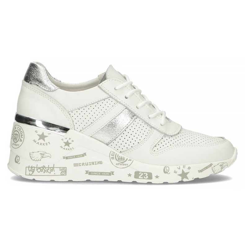 Sneakers in pelle Filippo DP3550 / 22 Wh bianche bianca