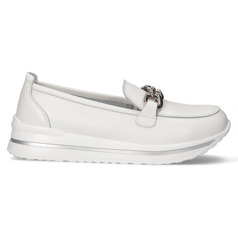 Scarpe in pelle Filippo DP3555 / 22 Wh bianco bianca