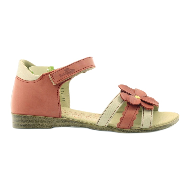 Sandali da bambina Ren But fiore di lampone rosso multicolore