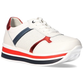 Sneakers in pelle Filippo DP2004 / 22 Wh bianche bianco