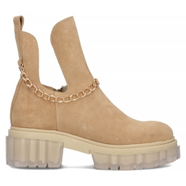 Stivali in camoscio Filippo 30065 cammello beige marrone