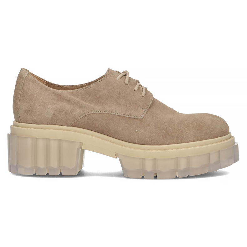 Scarpa in camoscio Filippo 20099 tortora beige marrone
