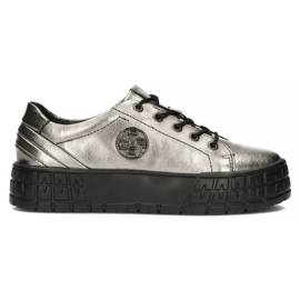 Sneakers in pelle FILIPPO DP3528/22 Gn canna di fucile argento