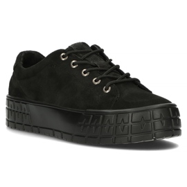 Sneakers in pelle FILIPPO DP3527/22 Bk nere nero