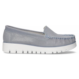 Mocassini in pelle Filippo DP3534/22 Bl blu