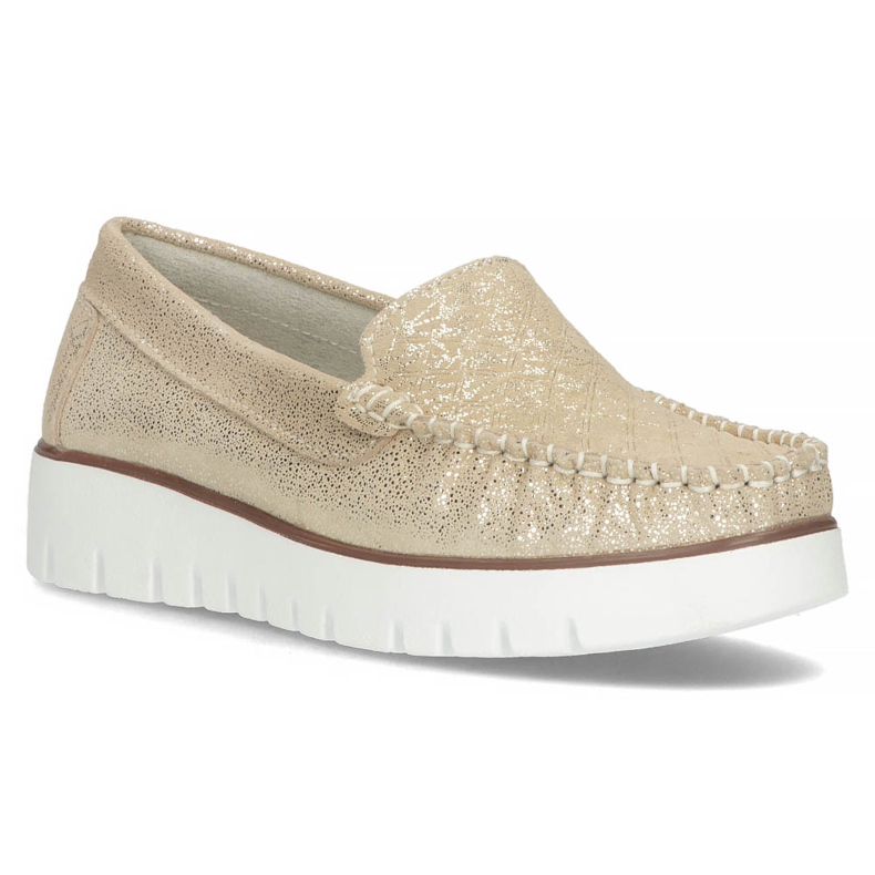 Mocassini in pelle Filippo DP3534/22 Go golden d'oro
