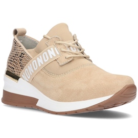 Sneakers in pelle Filippo DP1388/22 Be beige