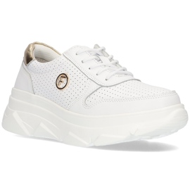 Sneakers in pelle Filippo DP2138 / 22 Wh bianche bianco