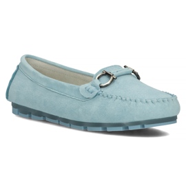 Mocassini in pelle Filippo DP3613/22 Bl blu