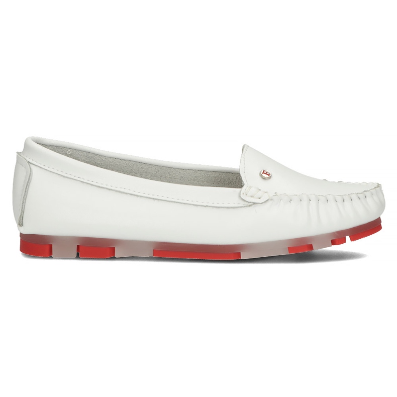 Mocassini in pelle Filippo DP2037 / 22 Wh Rd bianco bianca