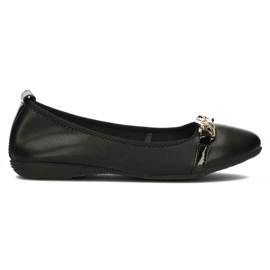 Ballerine in pelle Filippo DP3709/22 Bk nere nero