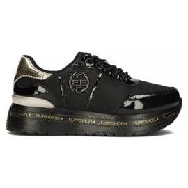 Sneakers in pelle Filippo DP3688/22 Bk nere nero