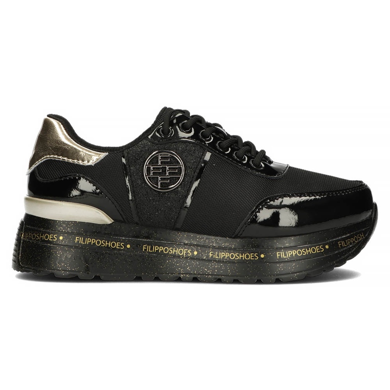 Sneakers in pelle Filippo DP3688/22 Bk nere nero