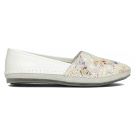 Scarpa in pelle Filippo DP031/22 Wh Yl bianco giallo