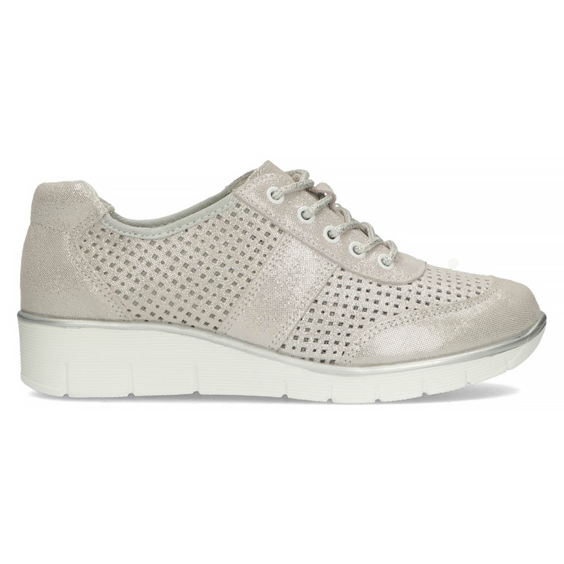 Scarpe in pelle Filippo DP028/22 Si argento d'argento grigio