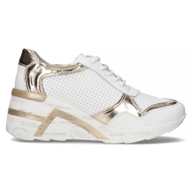 Sneakers in pelle Filippo DP3693 / 22 Wh bianche bianco d'oro