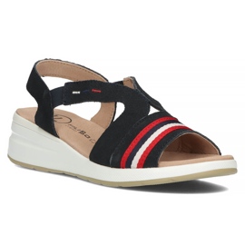 Sandali in pelle Filippo DS3500/22 Nv blu navy
