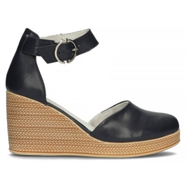Sandali in pelle Filippo DP3519/22 Nv blu navy